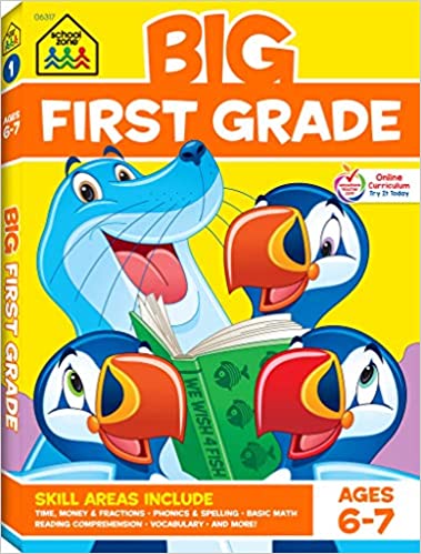 School Zone - Big First Grade Workbook - Ages 6 to 7